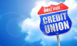 sign reading Credit union